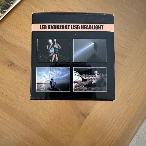 Rechargeable 5 LED Headlamp Super Bright Headlight NIB - Picture 5 of 6